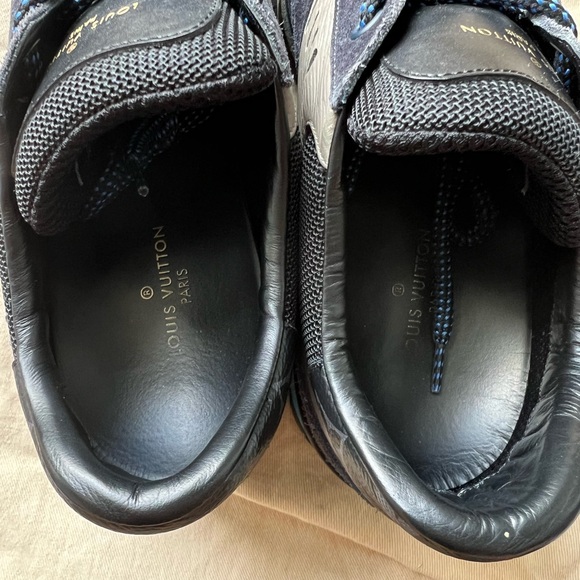 AUTHENTIC Louis Vuitton Suede Monogram Eclipse Harlem Sneaker. Men’s size 6 1/2 - Picture 3 of 8